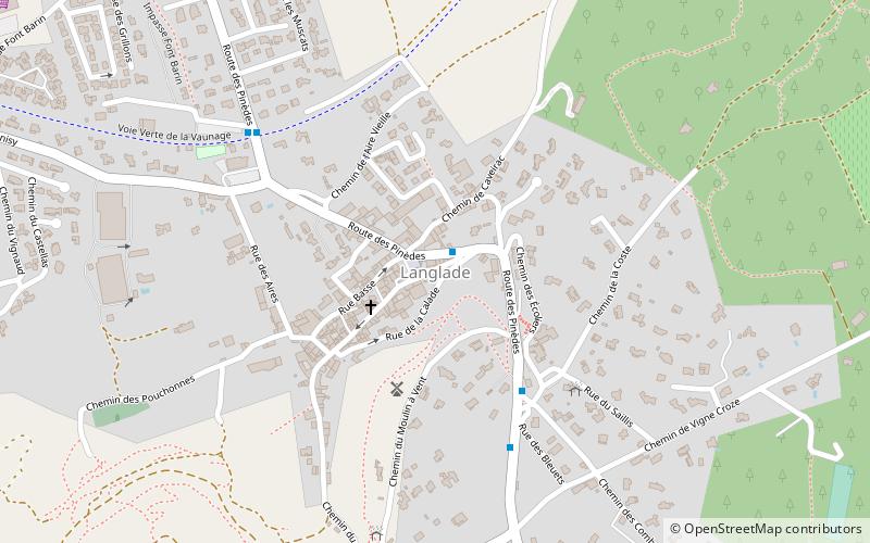 Langlade location map