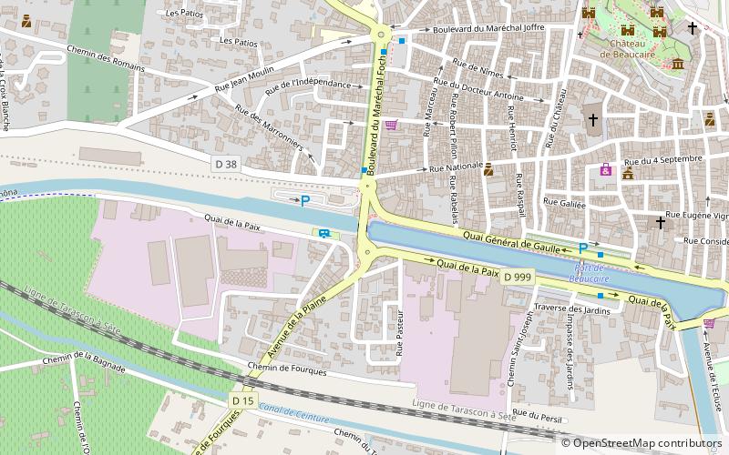 quai de la paix beaucaire location map