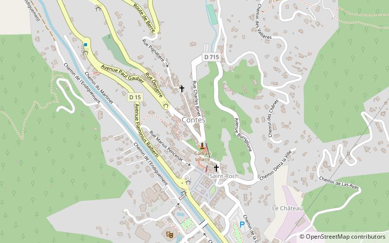 Fontaine de Contes location map