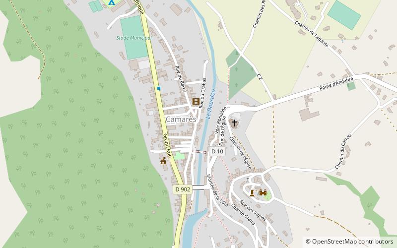 Camarès location map