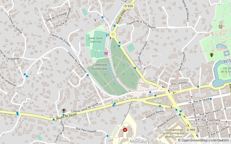 Cimetière protestant de Nîmes location map