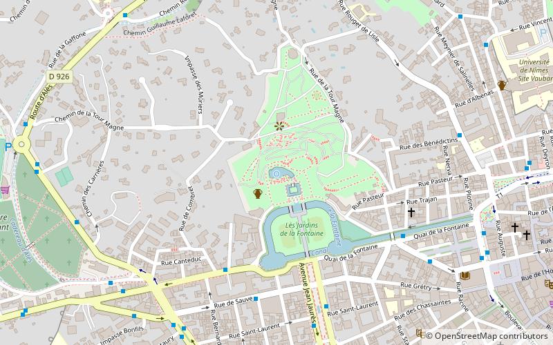 Jardin de la Fontaine location map
