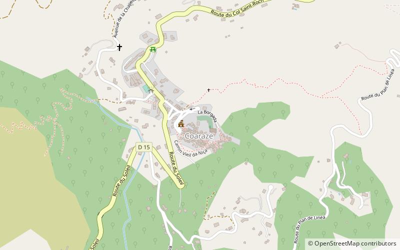 Coaraze location map