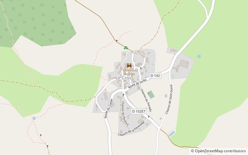 Le Cros location map