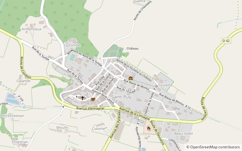 Saint-Puy location map