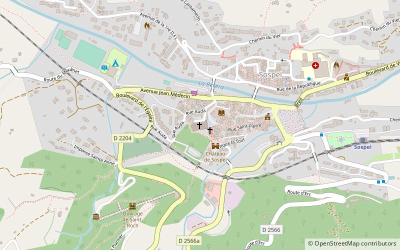 Sospel Cathedral location map