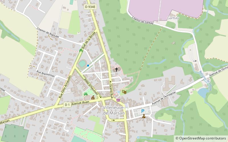 Villeneuve-de-Marsan location map
