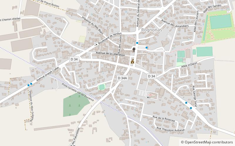 Rognonas location map