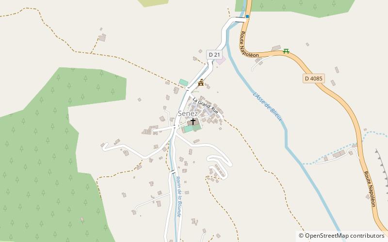 Senez Cathedral location map