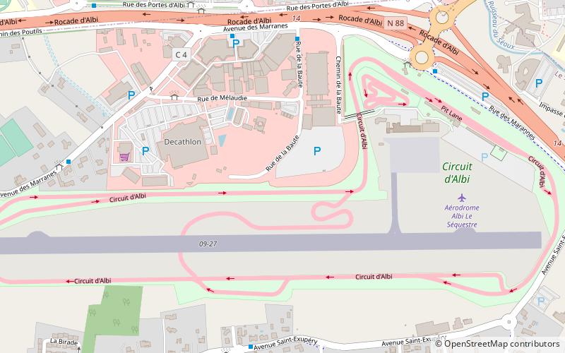 Circuit d'Albi location map