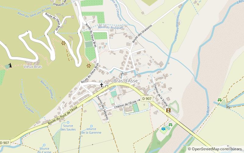 Bras-d'Asse location map