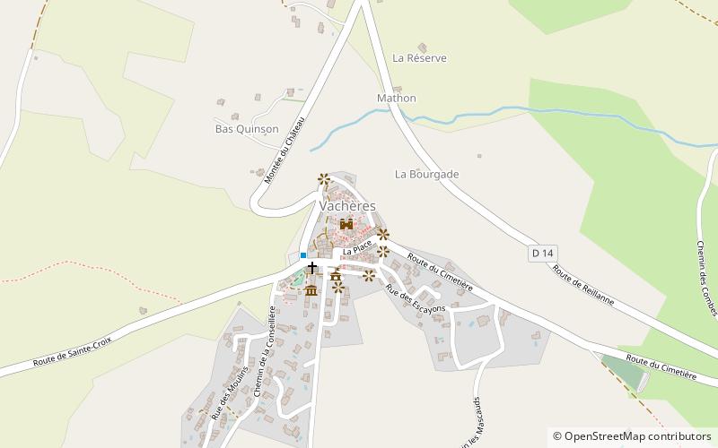 Vachères location map