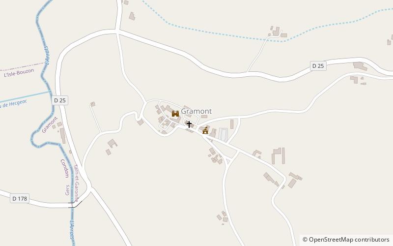 Gramont location map