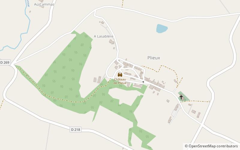 Château de Plieux location map