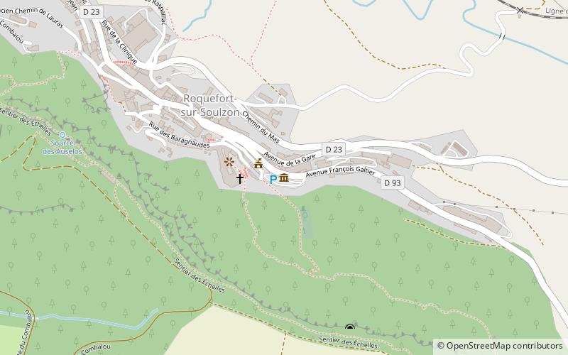 Caves Roquefort Société location map