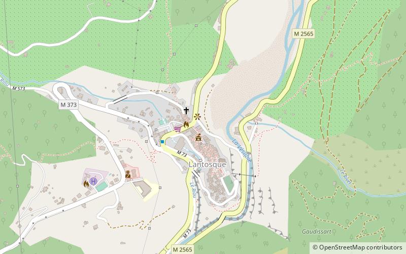 Lantosque location map