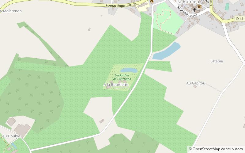 Jardins de Coursiana location map