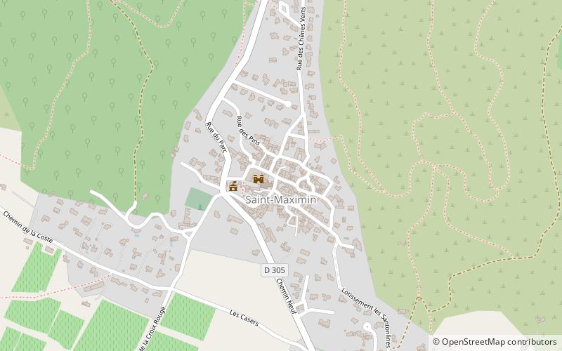 Saint-Maximin location map