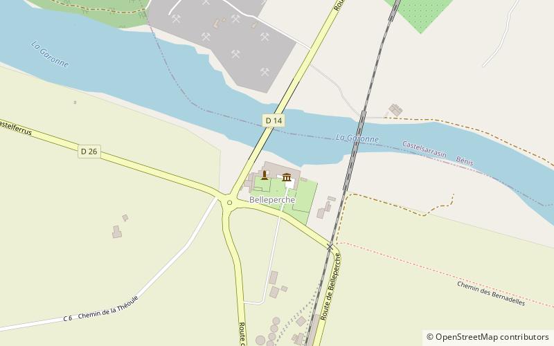 Abbaye de Belleperche location map
