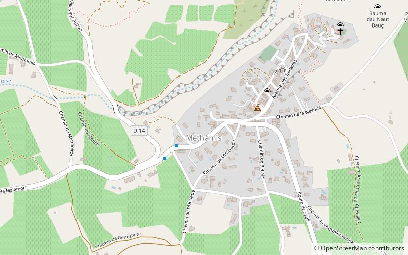 Méthamis location map