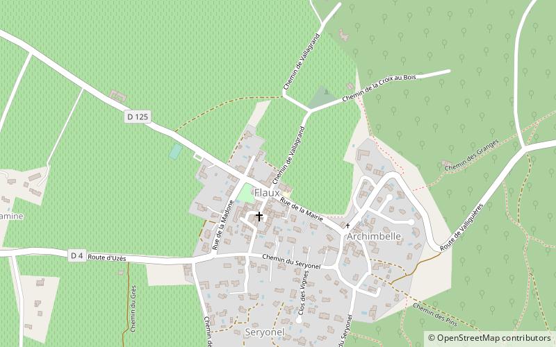 Flaux location map