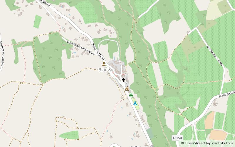 Blauvac location map
