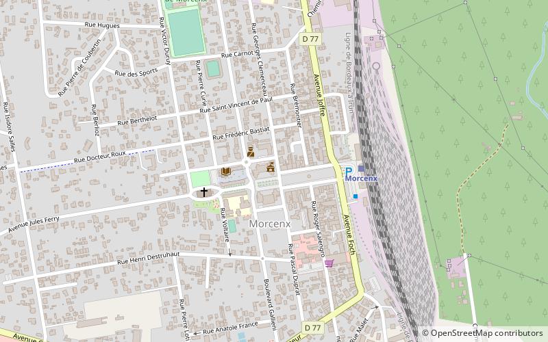 Morcenx location map