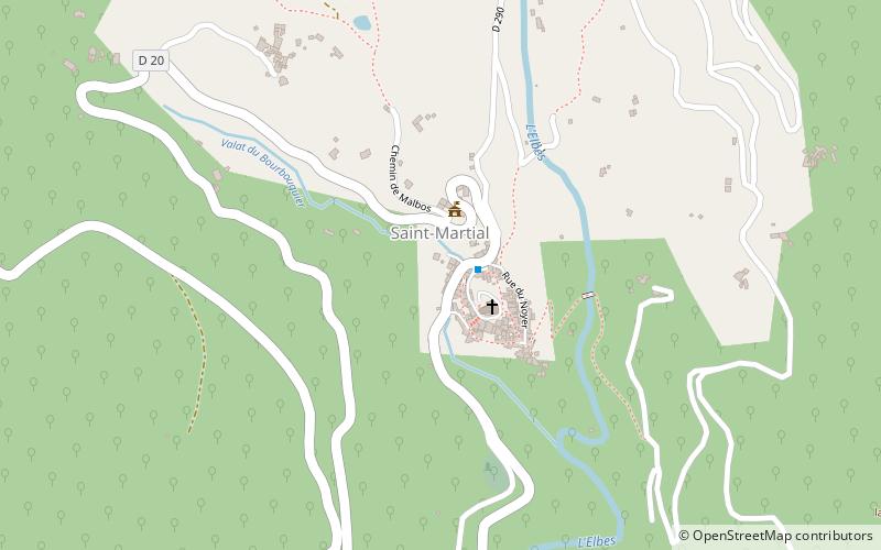 Saint-Martial location map
