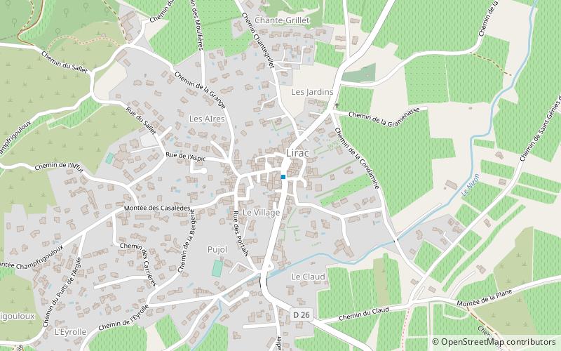 Lirac AOC location map