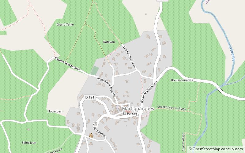 Martignargues location map
