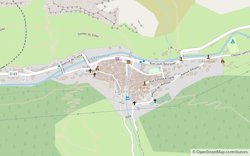 La Brigue location map