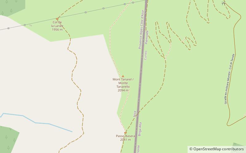 Monte Tanarello location map