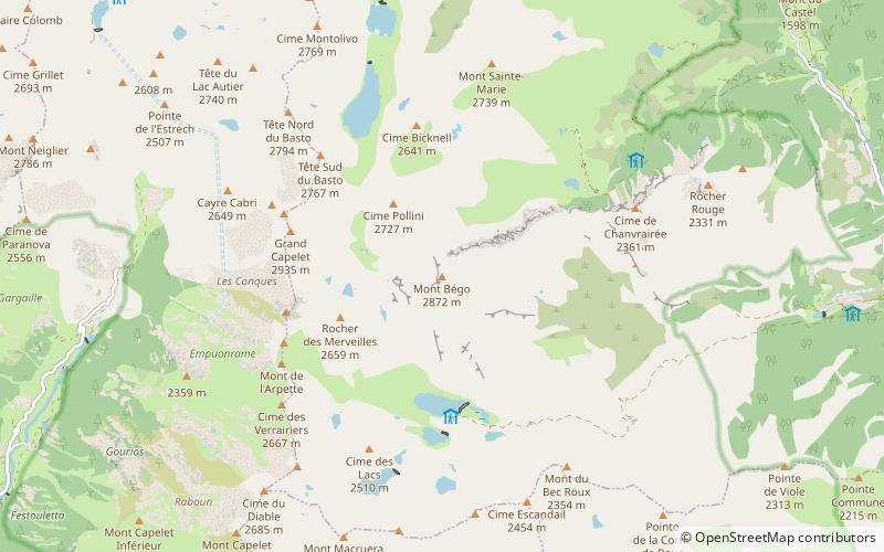 Monte Bego location map