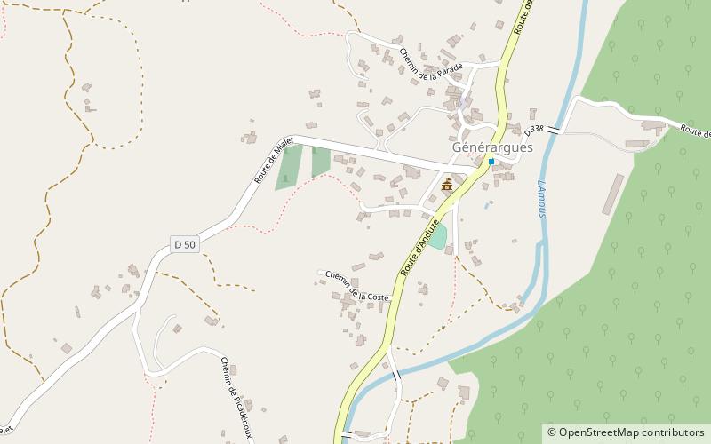 Générargues location map