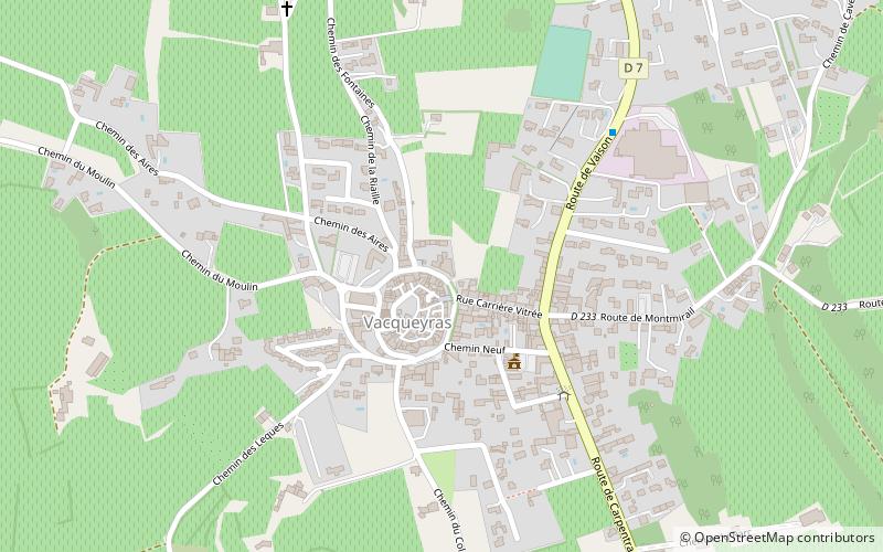 Vacqueyras location map