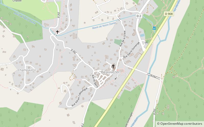 Beauvezer location map