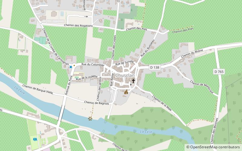 Chusclan location map