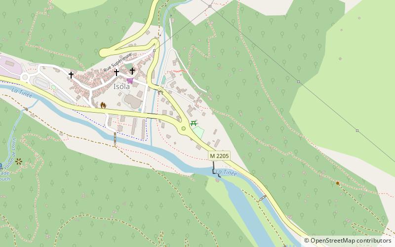 Clocher roman d'Isola location map
