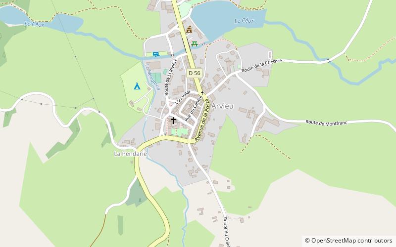 Arvieu location map