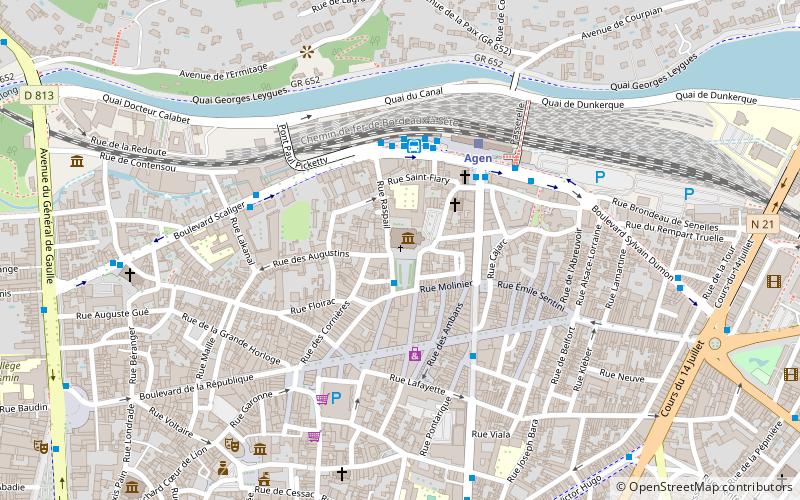 Croix de mission location map