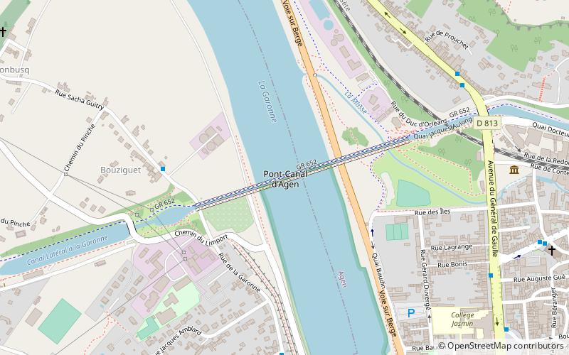 Agen aqueduct location map