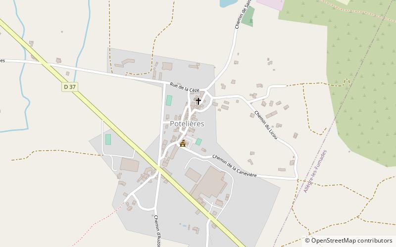 Potelières location map