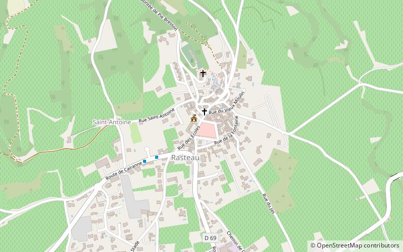 Rasteau location map