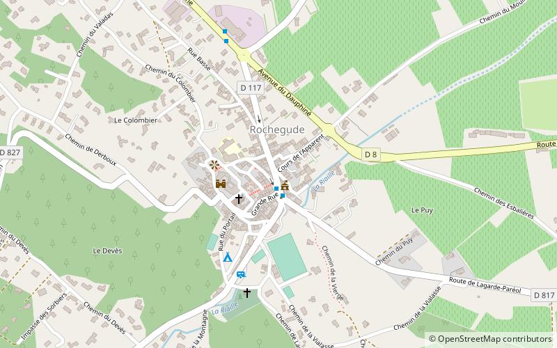 Rochegude location map
