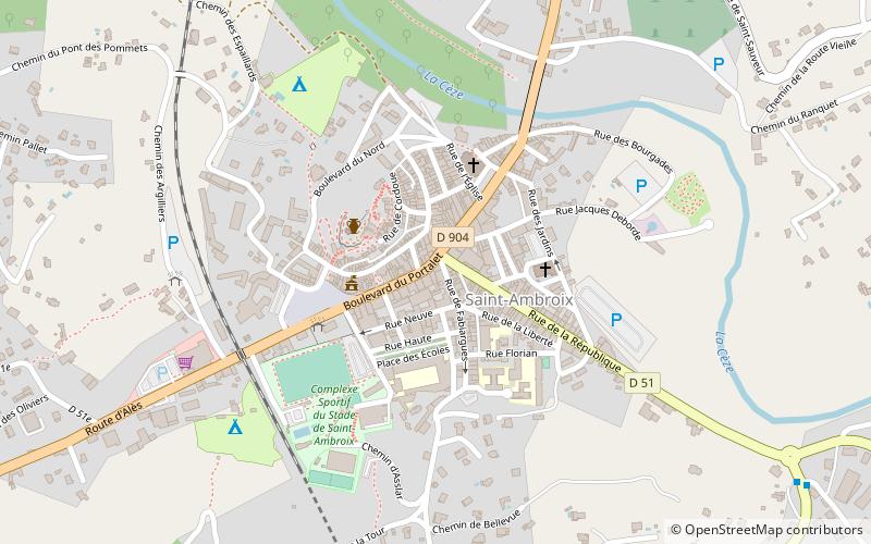 Saint-Ambroix location map