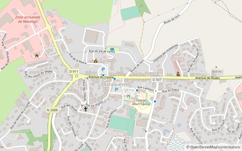 Baraqueville location map