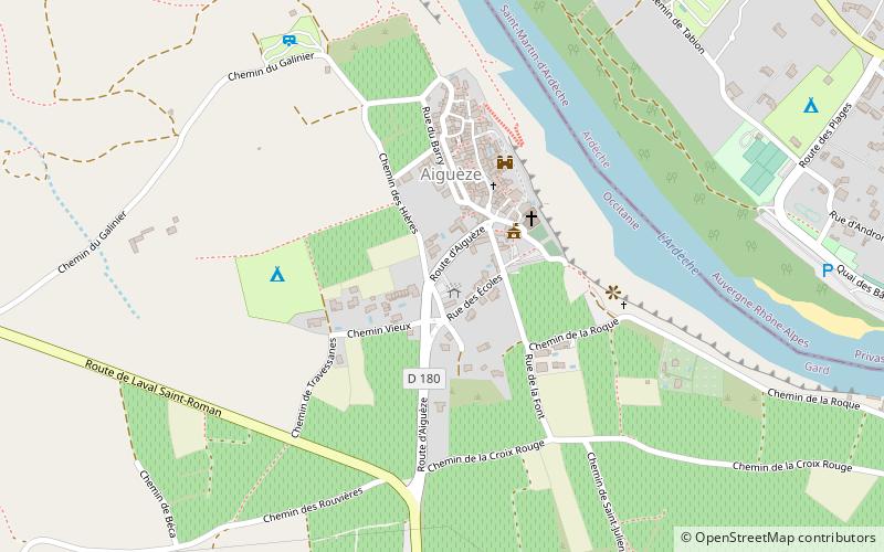Château d'Aiguèze location map