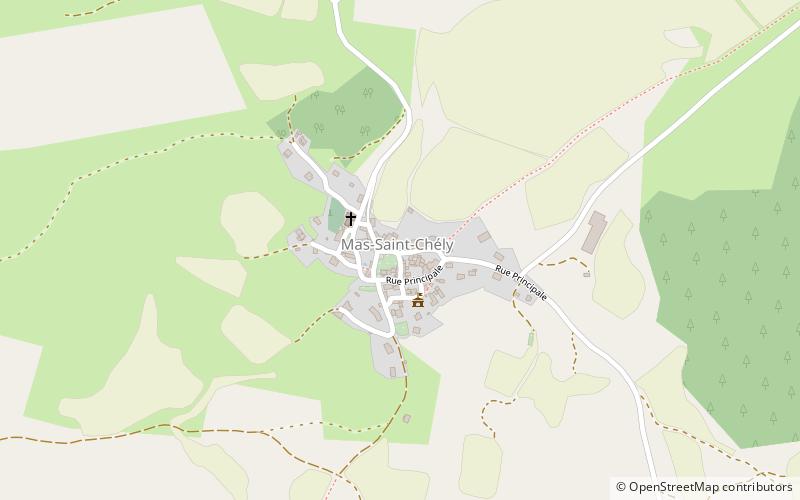 Mas-Saint-Chély location map