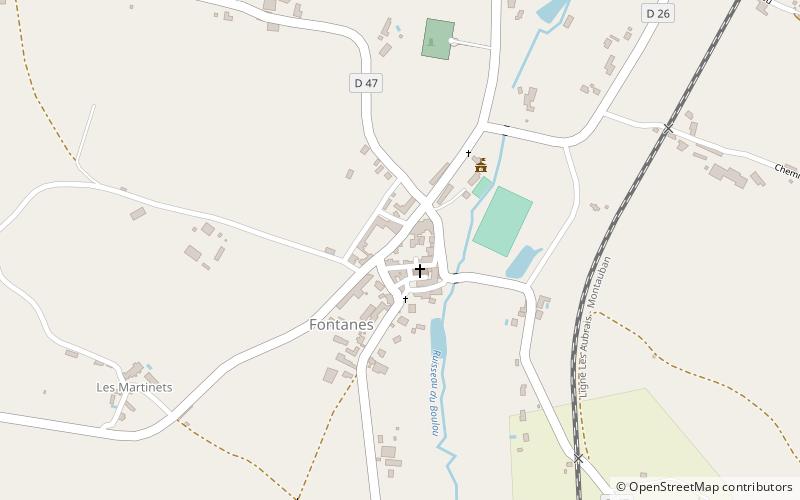 Fontanes location map