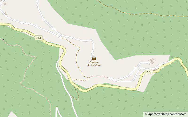 Cheylard d'Aujac location map